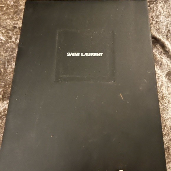 *HOST PICK* Leather Saint Laurent Andy sneaker with leopard trim. Size 36 EU. - Picture 5 of 5